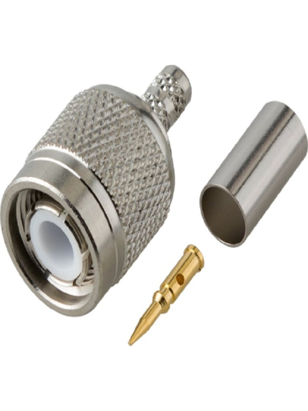 TNC Male Crimp On Connector For RG59 Cable